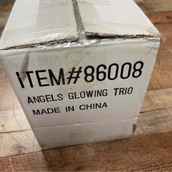 NEW Collections Etc. Angels Glowing Trio Candle Stand Decor Set Holiday - Picture 8 of 10